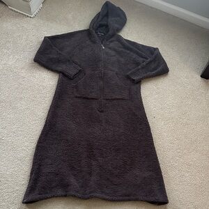 Barefoot Dreams Plush Hooded Cozychic Robe/Blanket Dress